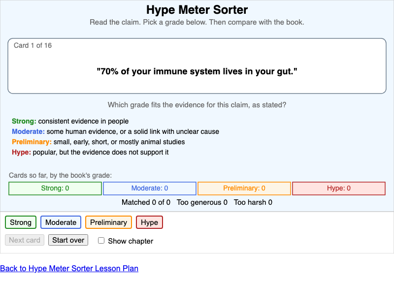 Hype Meter Sorter screenshot