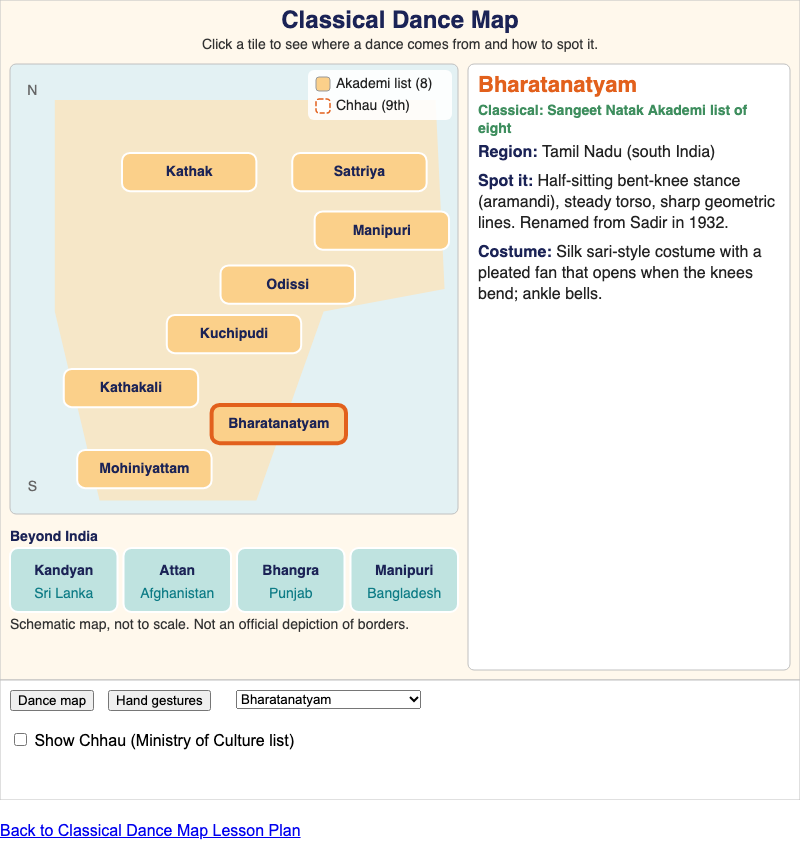 Classical Dance Map