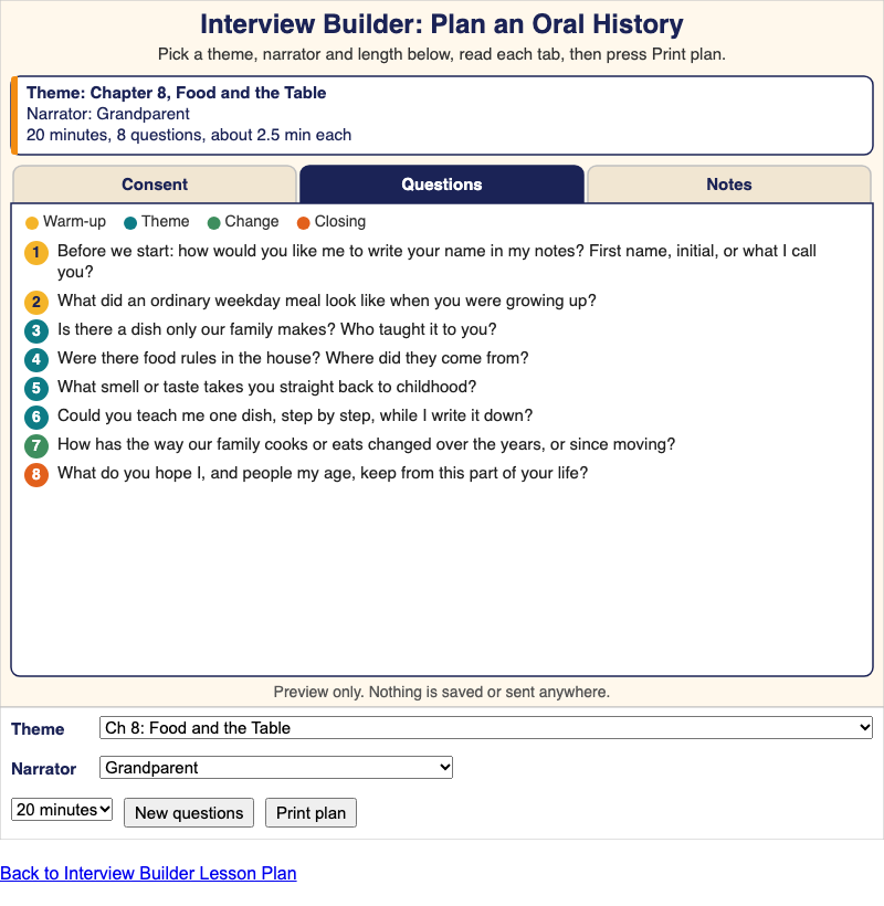 Interview Builder